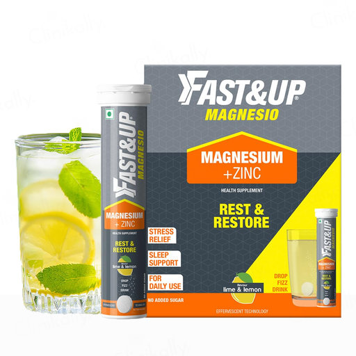 Fast&Up Magnesio Effervescent Tablet - Lime & Lemon Flavour
